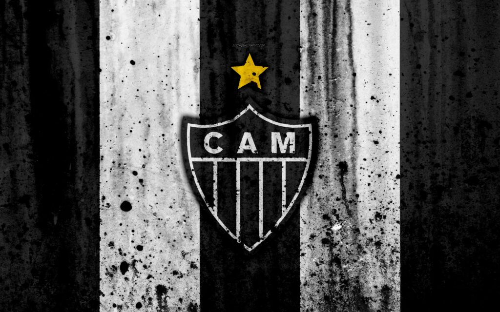 Download wallpapers FC Atletico Mineiro, k, grunge, Brazilian