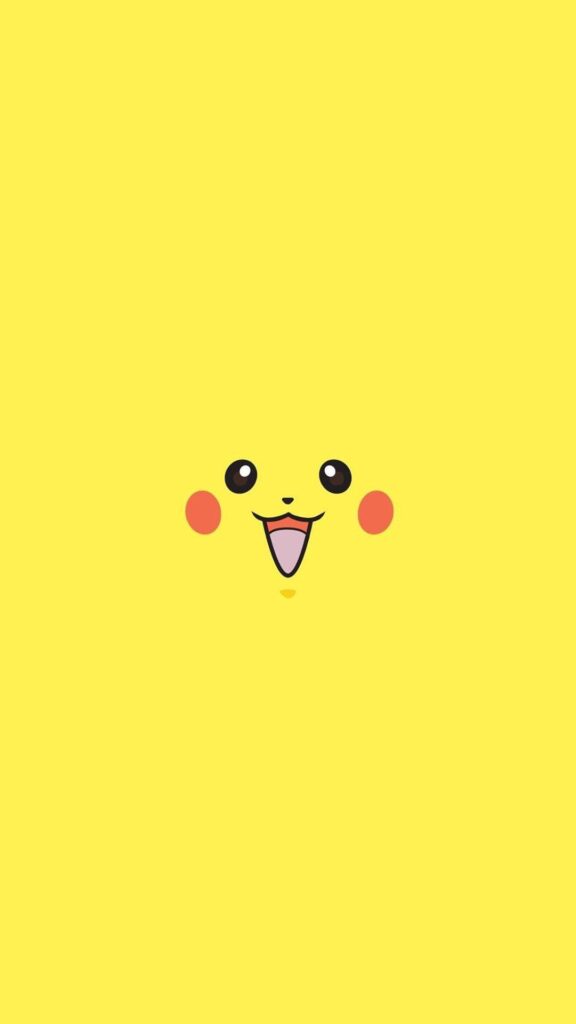 Pikachu Pokemon Minimal Flat iPhone 2K Wallpapers HD