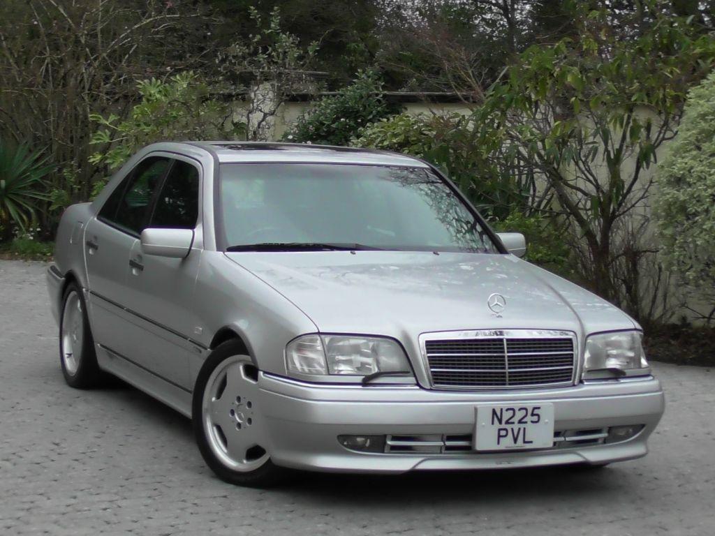 Used Brilliant Silver Met with Black Leather Mercedes C AMG For