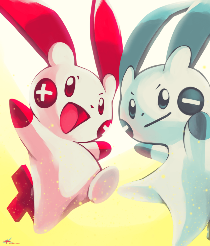 Day ELECTRIC RODENT Plusle and Minun by Rock