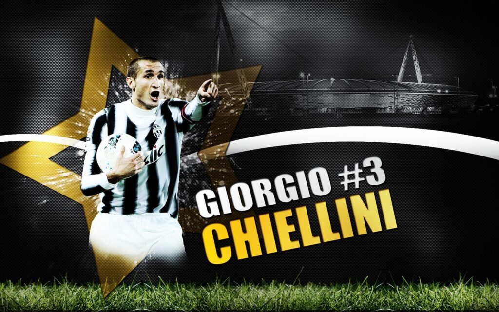 The football player of Juventus Giorgio Chiellini with a ball  K