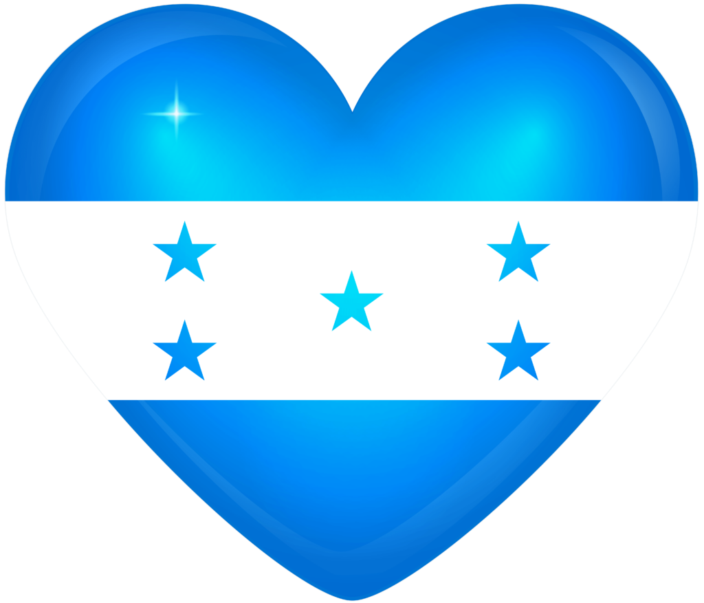 Honduras Large Heart Flag