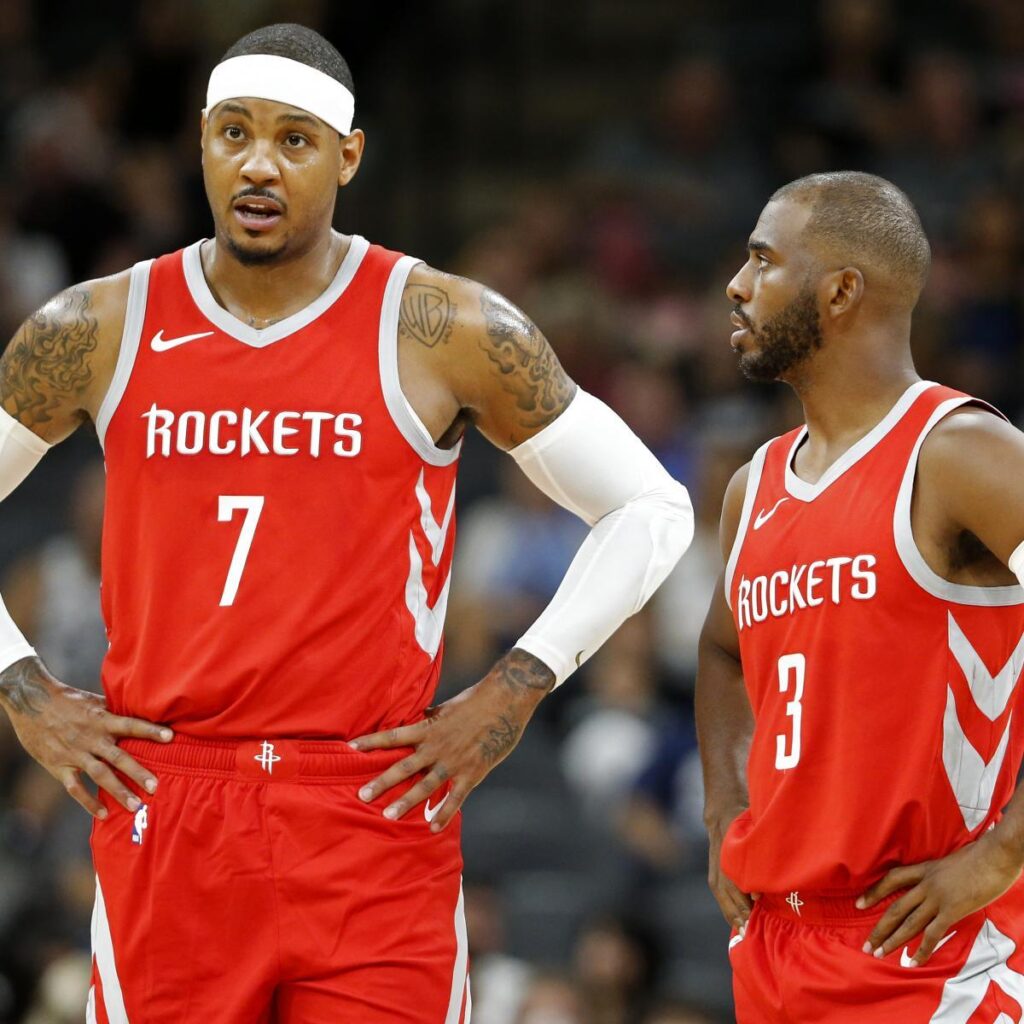 How James Harden, Chris Paul Can Maximize Carmelo Anthony in