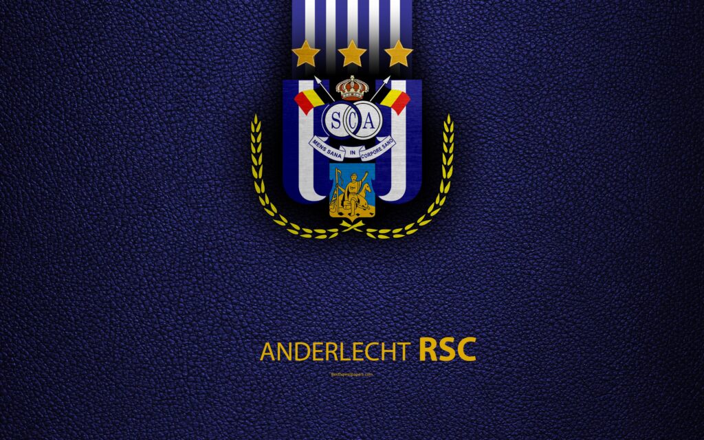 Download wallpapers Anderlecht FC, K, Belgian Football Club, logo