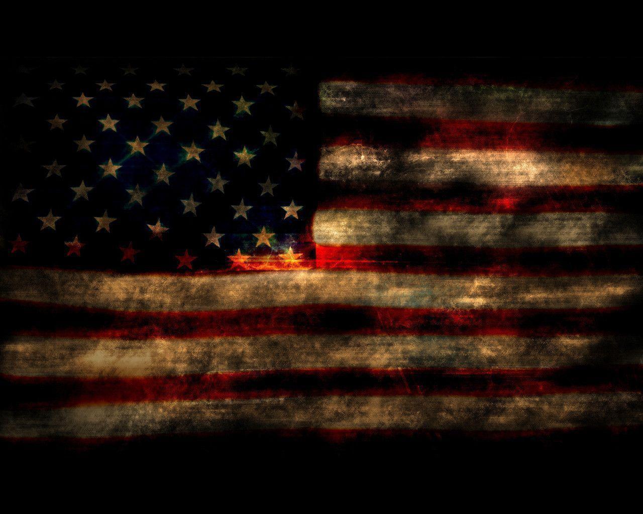 Usa flag old style by jannc