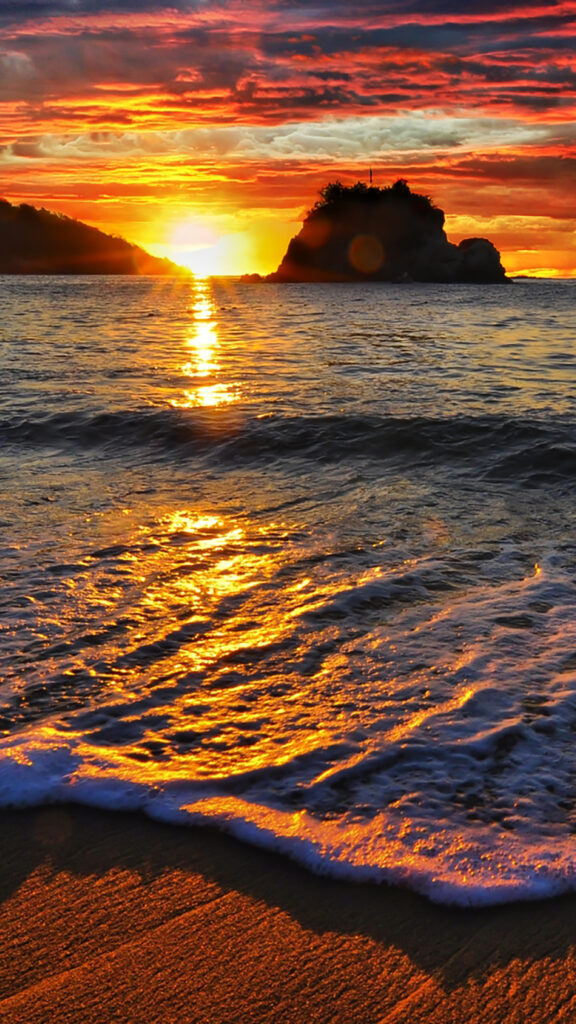 Sunset Beach Wallpapers for iPhone X, , ,