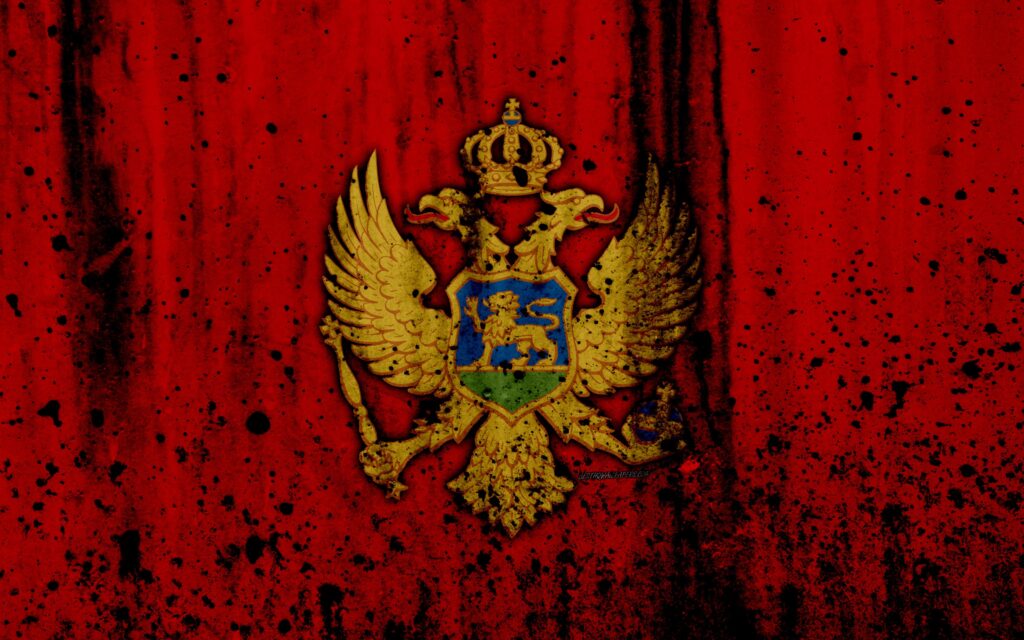 Download wallpapers Montenegrin flag, k, grunge, flag of Montenegro