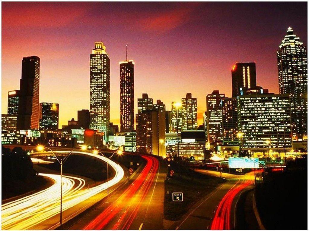 Atlanta Bright Skyline wallpapers