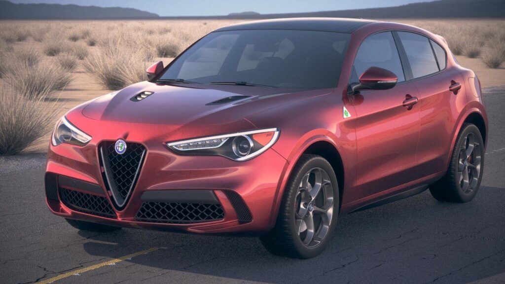 Alfa Romeo Stelvio Quadrifoglio desert studio