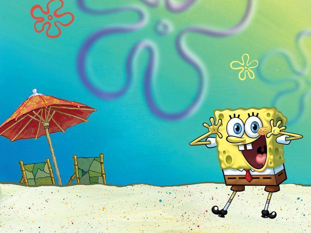 Spongebob at the Beach Spongebob Wallpapers