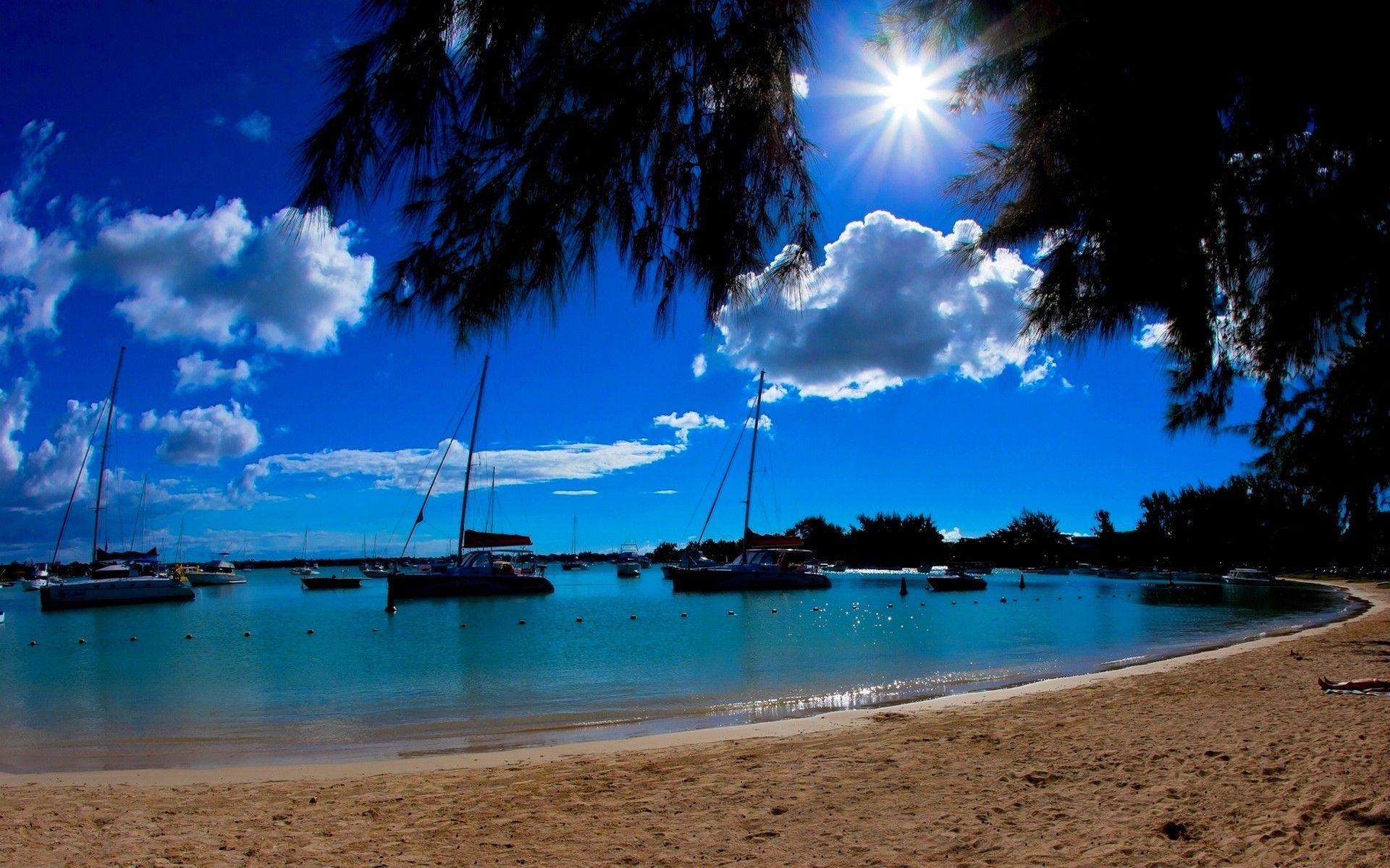 Bright day at mauritius wallpapers