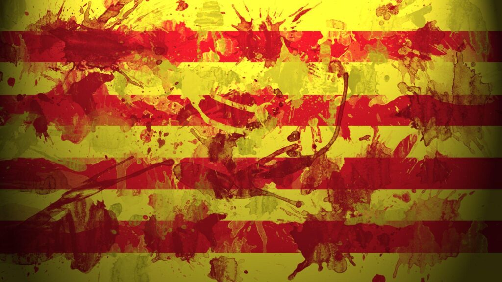 Flags, Spanish, Spain, catalunya