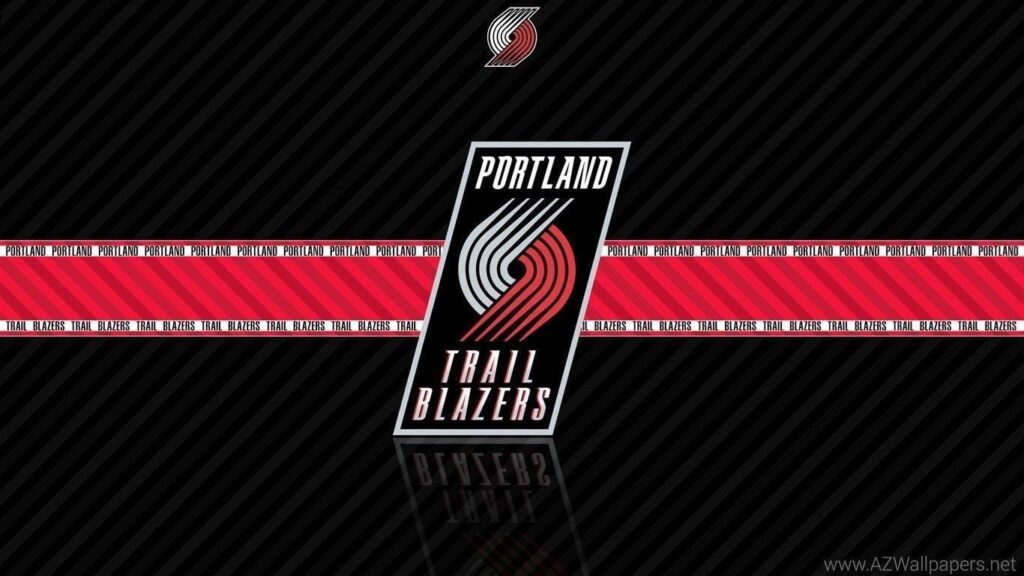 NBA Portland Trail Blazers Logo Black Wallpapers 2K Free Desktop