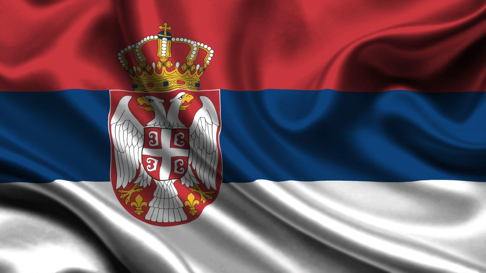 Serbia Flag Desk 4K Wallpapers  – Full HD