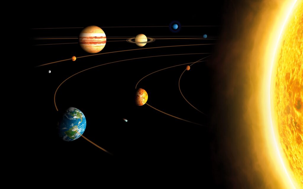 Space solar system planet sun mercury venus earth mars jupiter