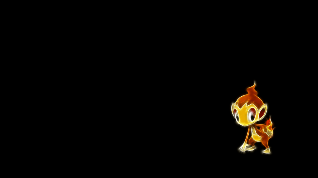ScreenHeaven Pokemon chimchar simple backgrounds desk 4K and mobile