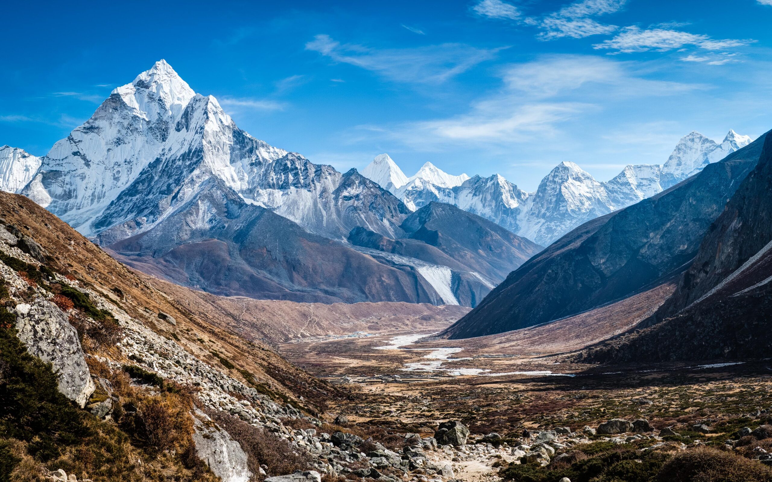 Wallpapers Mount Ama Dablam, Himalayas, Nepal, K, Nature,