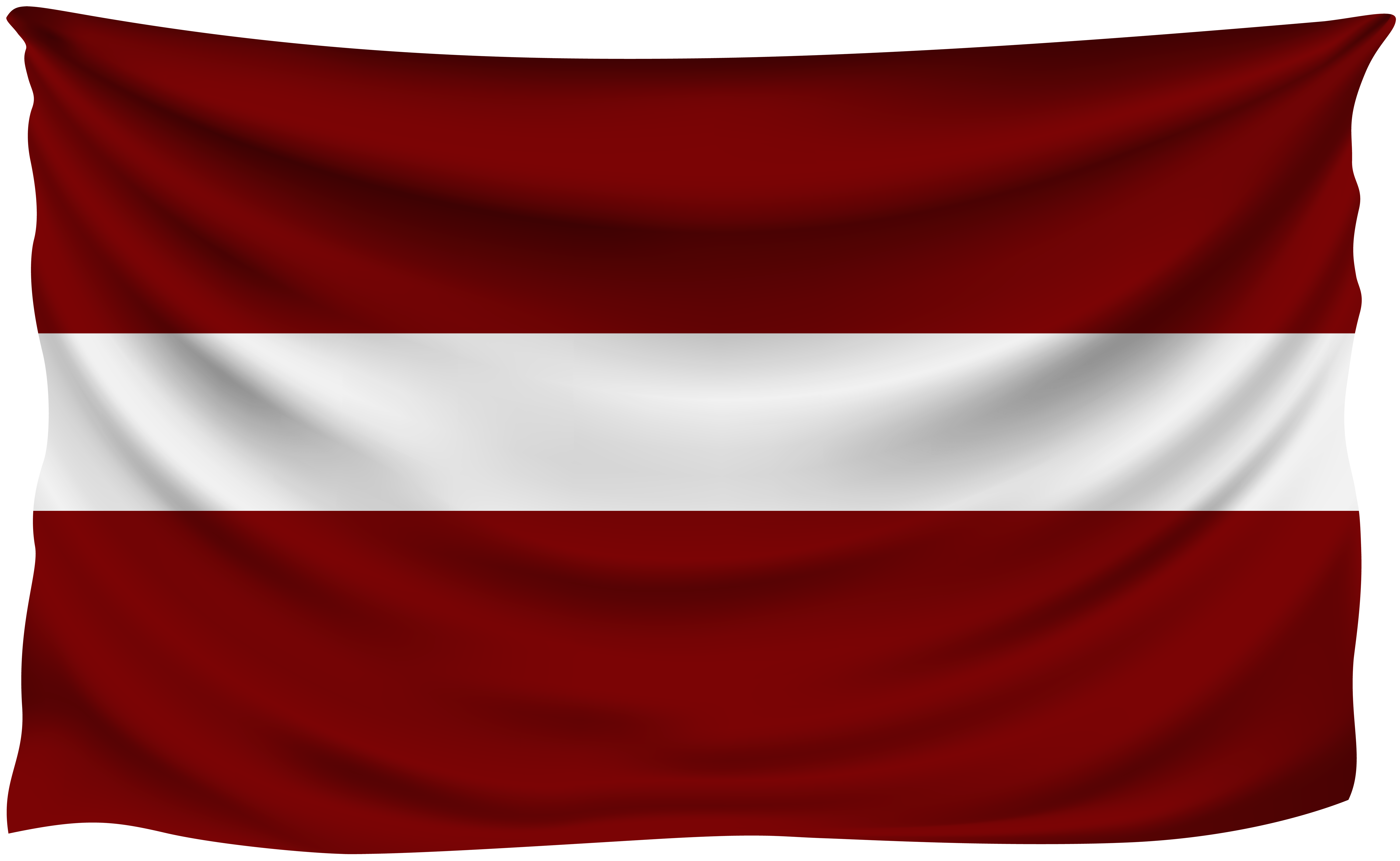 Latvia Wrinkled Flag