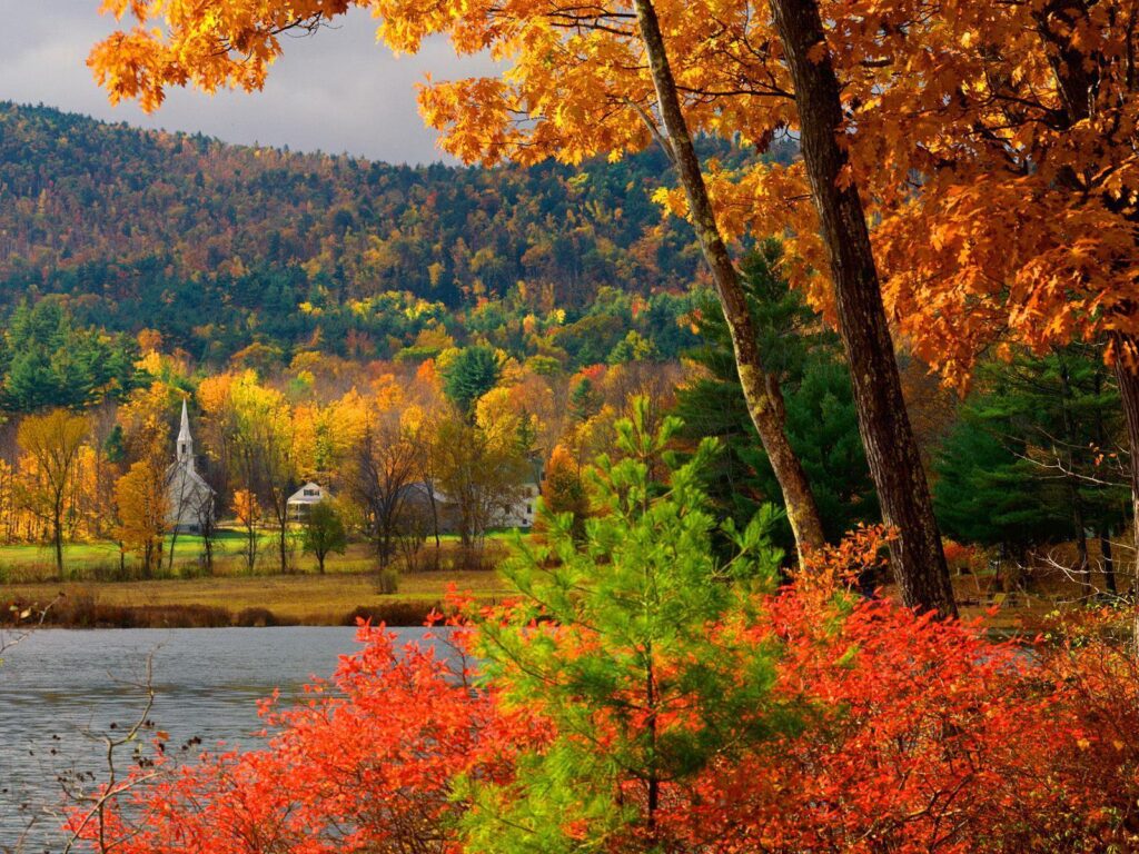Autumn in New Hampshire 2K desk 4K wallpapers Widescreen High