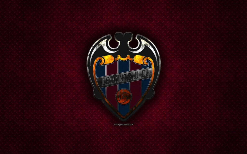 Download wallpapers Levante UD, Spanish football club, burgundy