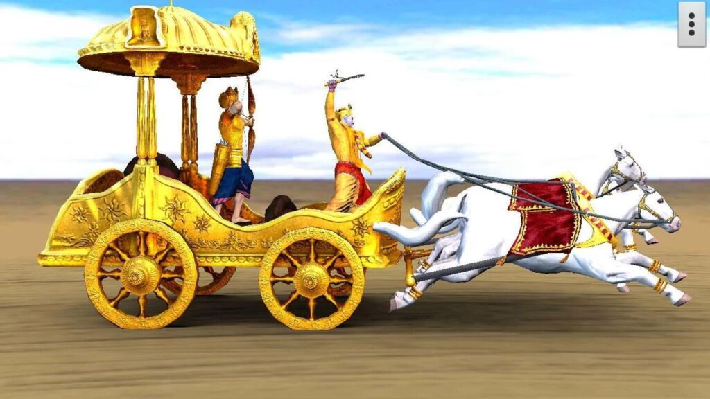 D Krishna Arjuna Rath Live Wallpapers for Android