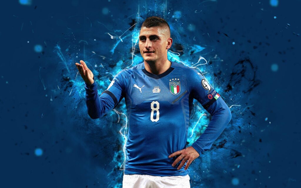 Download wallpapers k, Marco Verratti, abstract art, Italy National