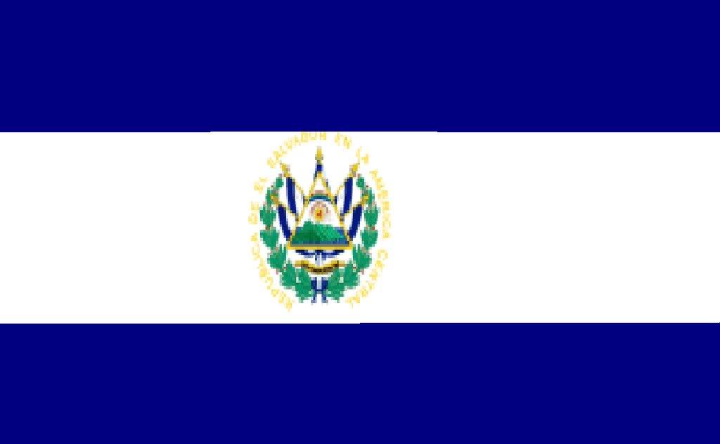 El Salvador Flag Colouring