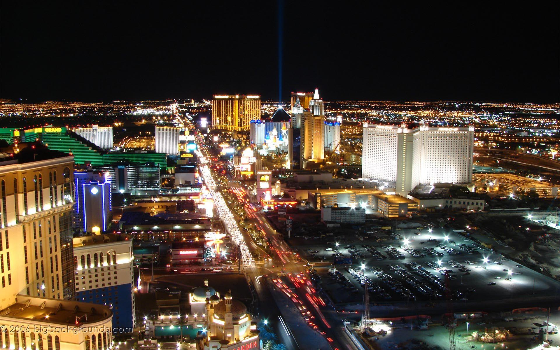 Las Vegas Strip City Night Lighting Wallpapers Ultra 2K