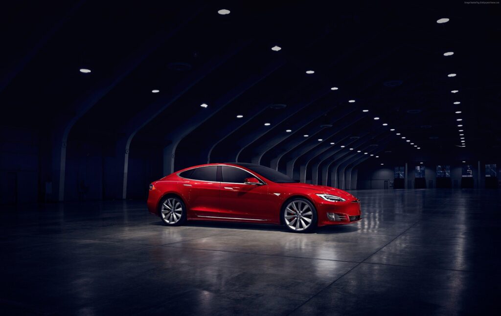 Wallpapers Tesla Model S PD, electric cars, Elon Musk, red, Cars