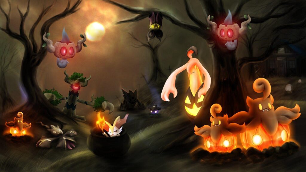 Pokemon Pumpkaboo Halloween Wallpapers