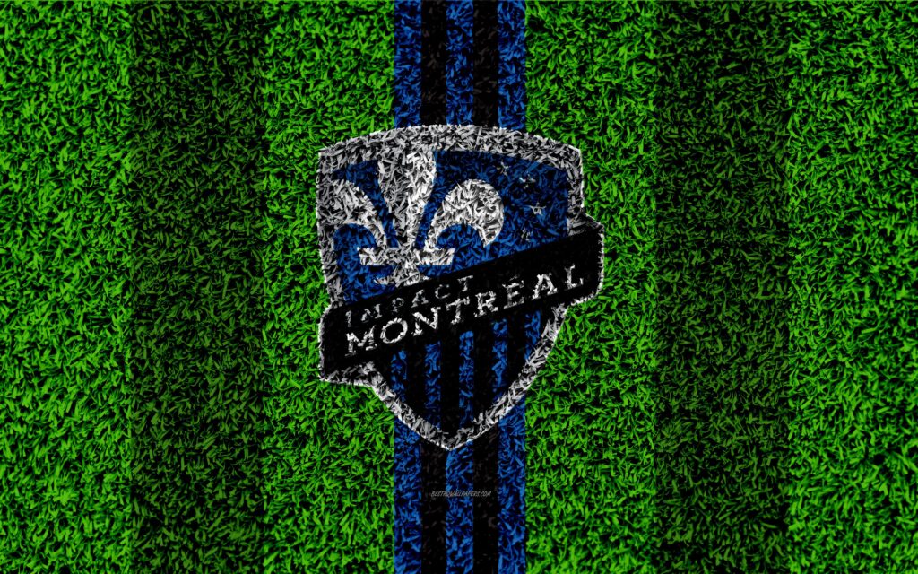 Download wallpapers Montreal Impact FC, k, MLS, football lawn, logo