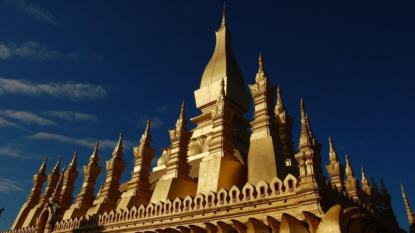Sky, Pha That Luang, Vientiane, Laos Wallpapers