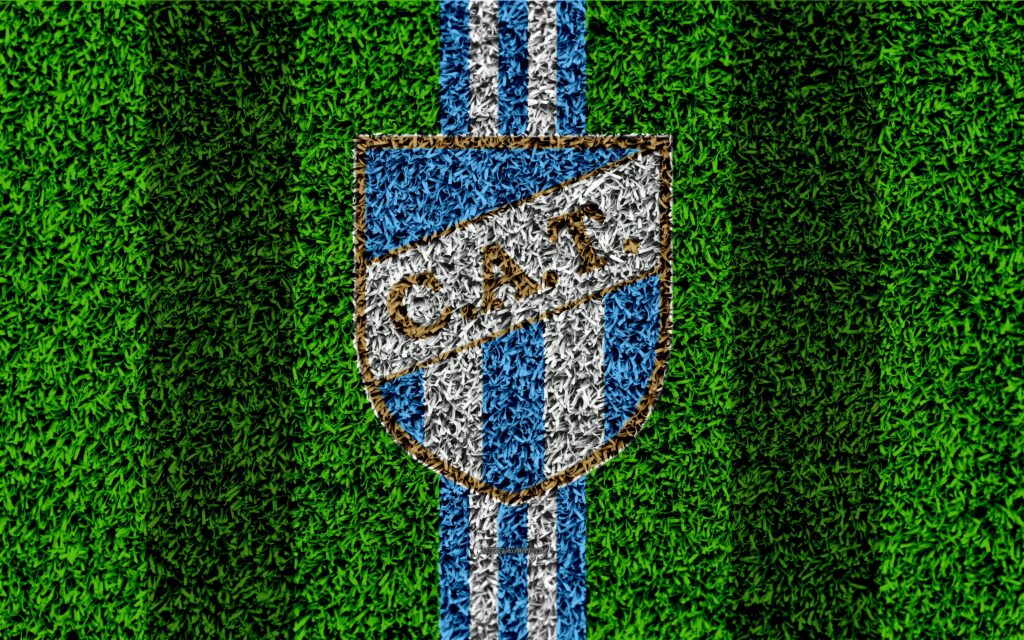 Download wallpapers Club Atletico Tucuman, k, football lawn, logo