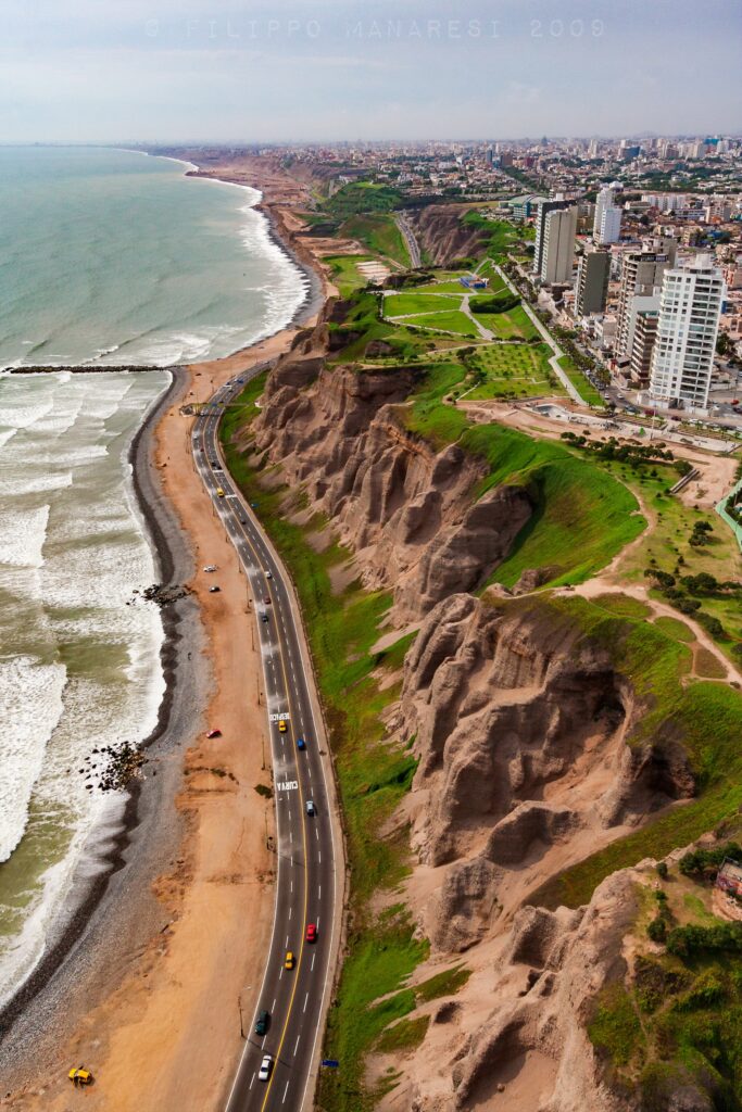 Flying over Lima