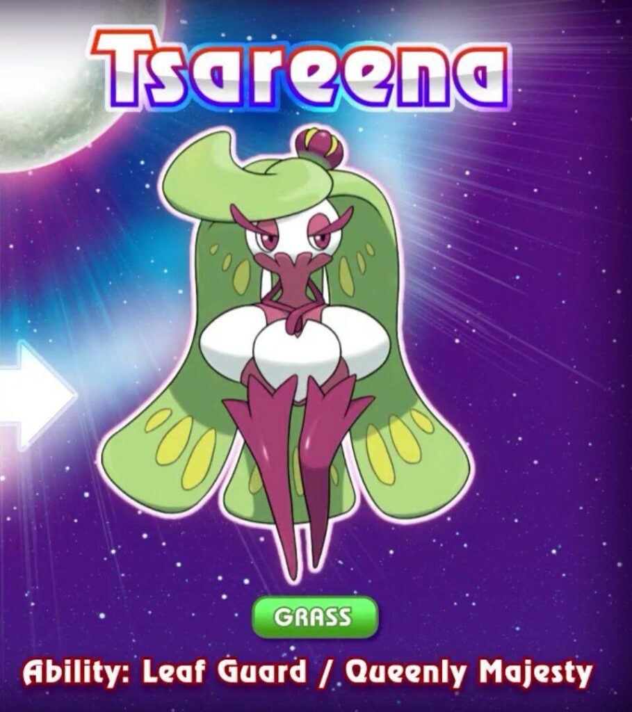 PokéTrends on Twitter Tsareena has been announced for Pokémon Sun