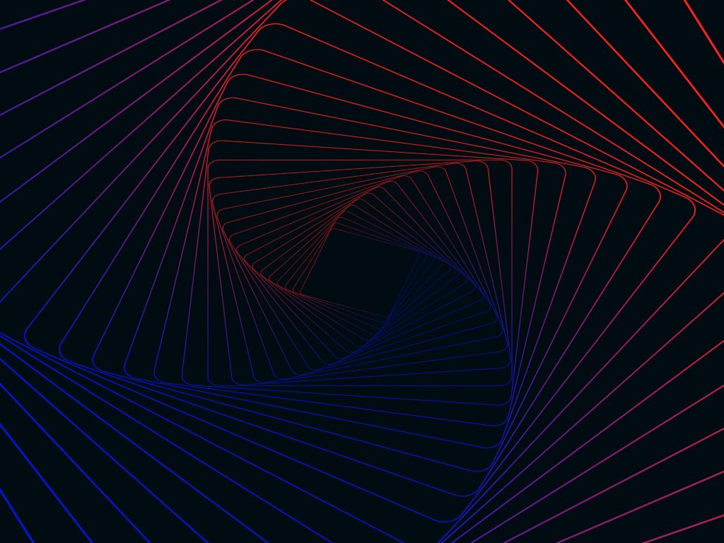 Download wallpapers spiral, lines, stripes 2K backgrounds