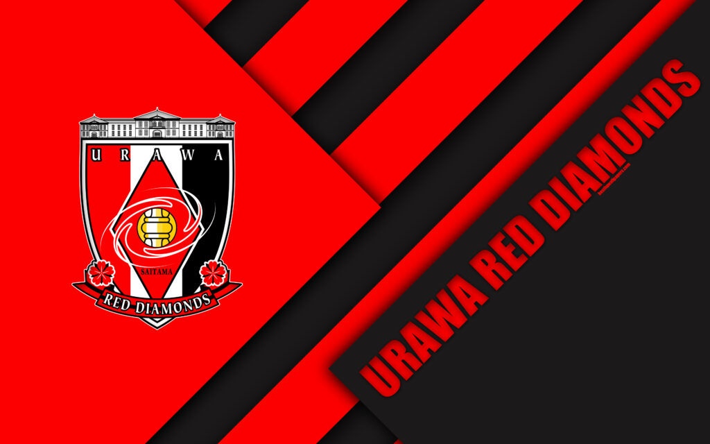 Download wallpapers Urawa Red Diamonds FC, k, material design