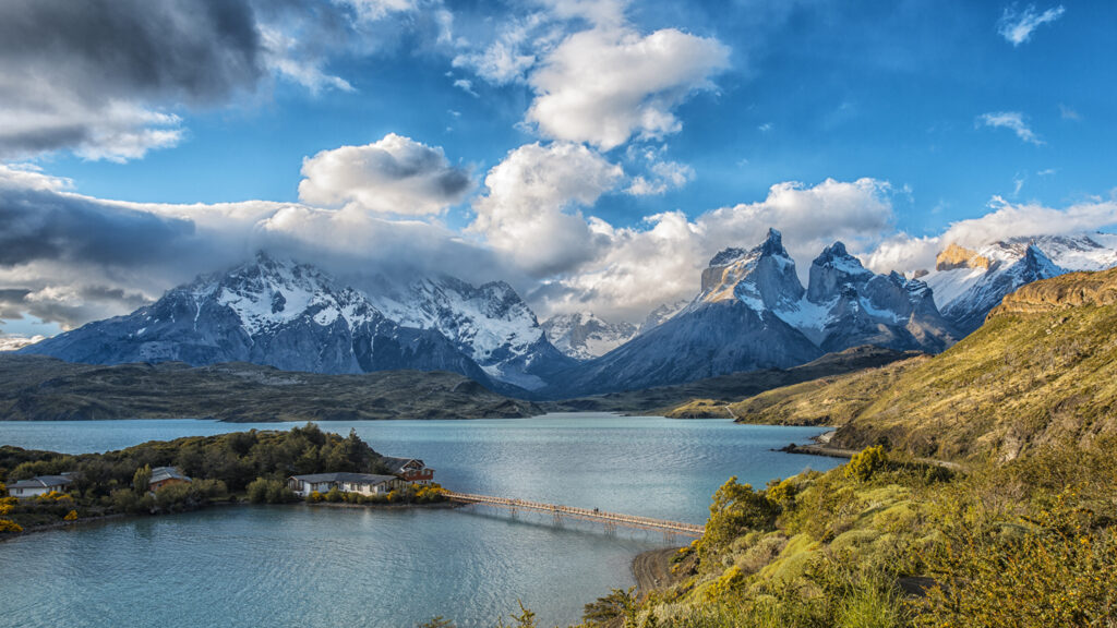 Wallpaper Chile Lake Pehoe Torres del Paine National Park