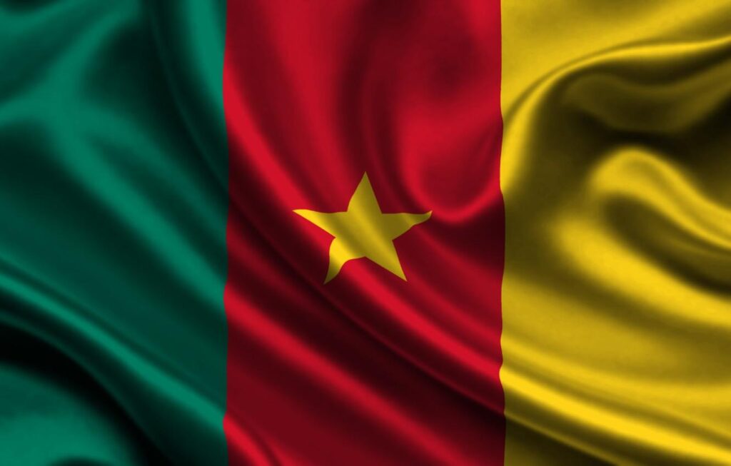 Wallpapers Red, Star, Flag, Texture, Yellow, Green, Flag, Cameroon