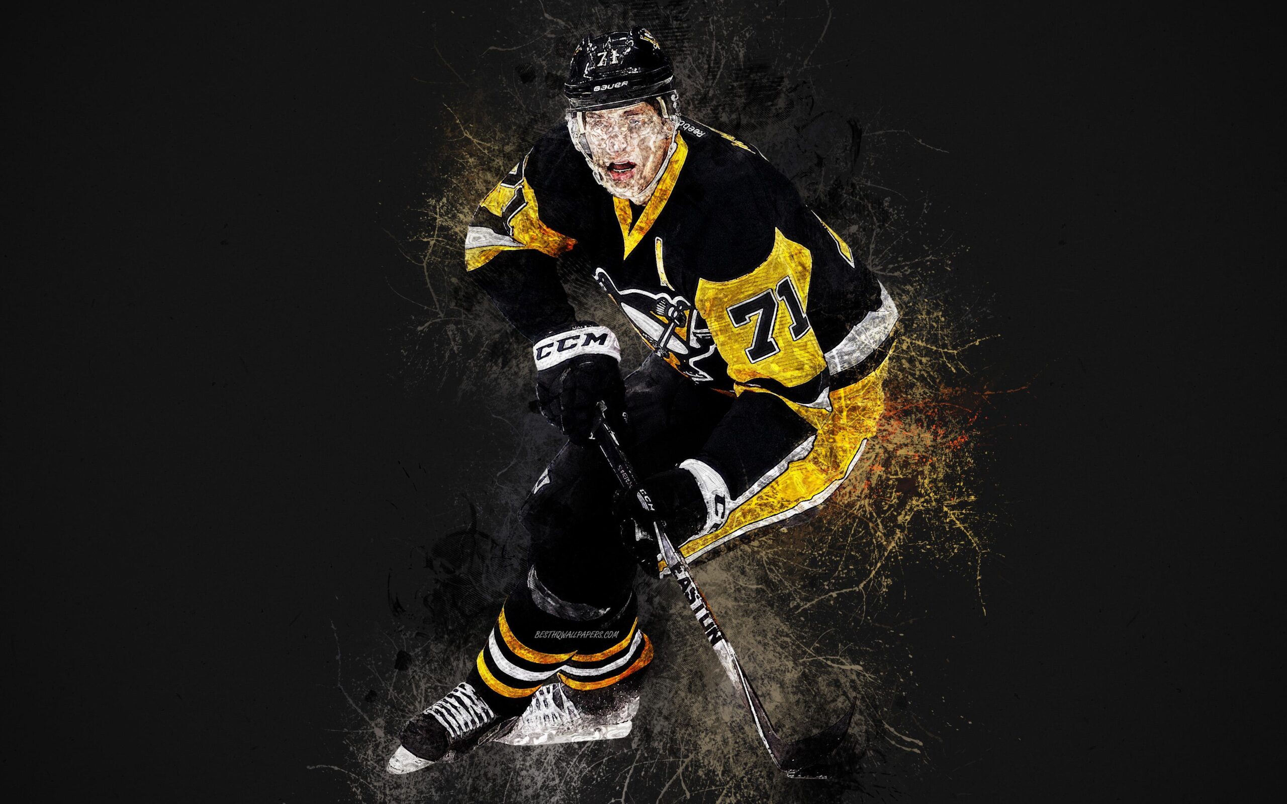 Download wallpapers Evgeni Malkin, k, Russian hockey player, art