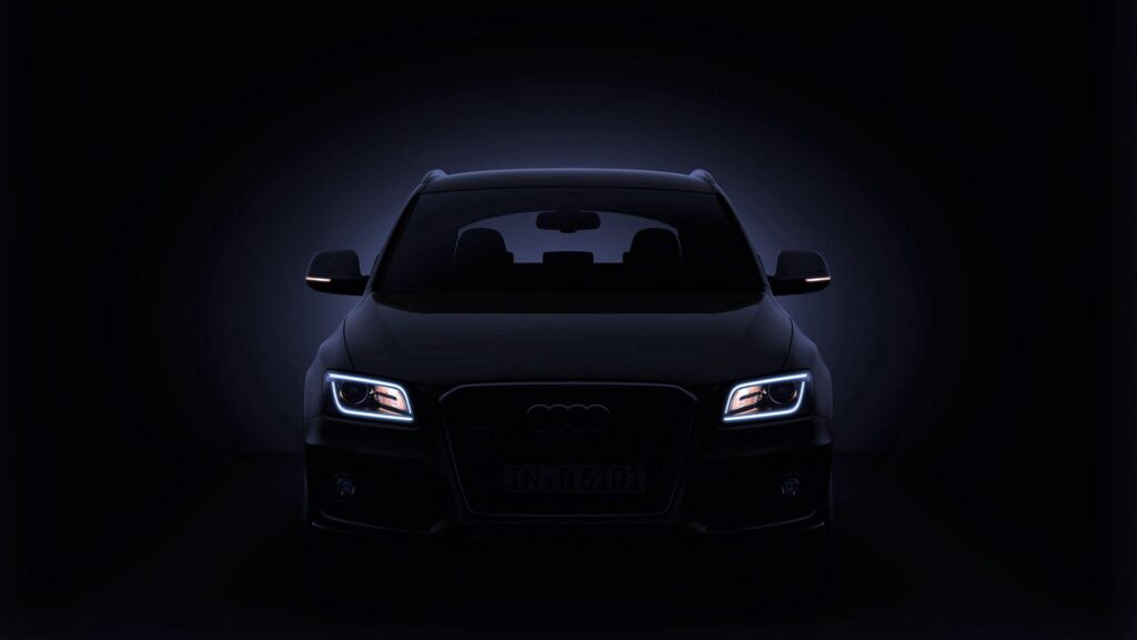 Audi Q Black Front View Wallpapers