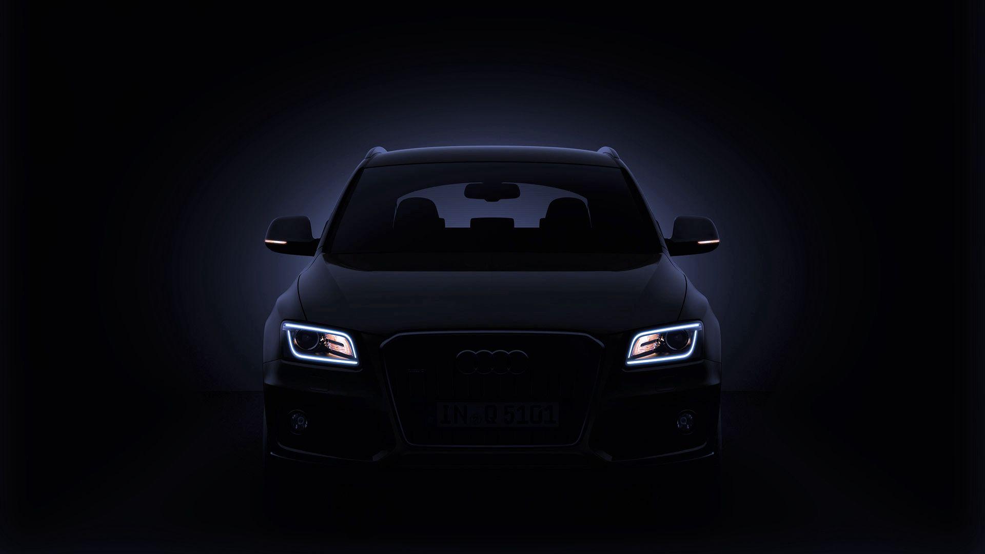 Audi Q Black Front View Wallpapers