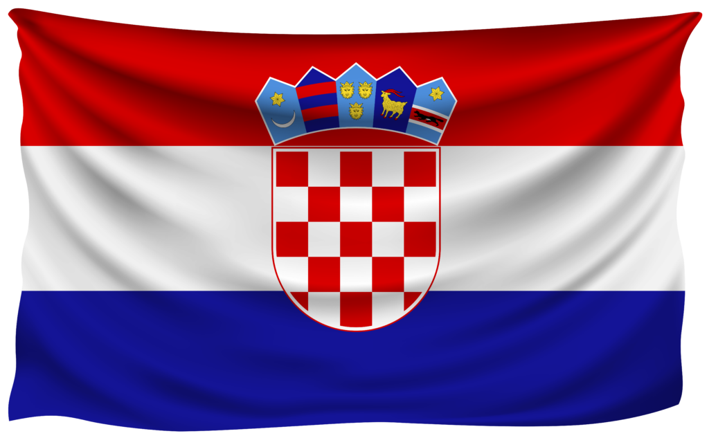 Croatia Wrinkled Flag