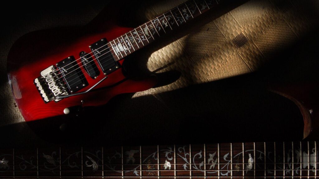 Guitar wallpaper, Shine Sil electric guitar