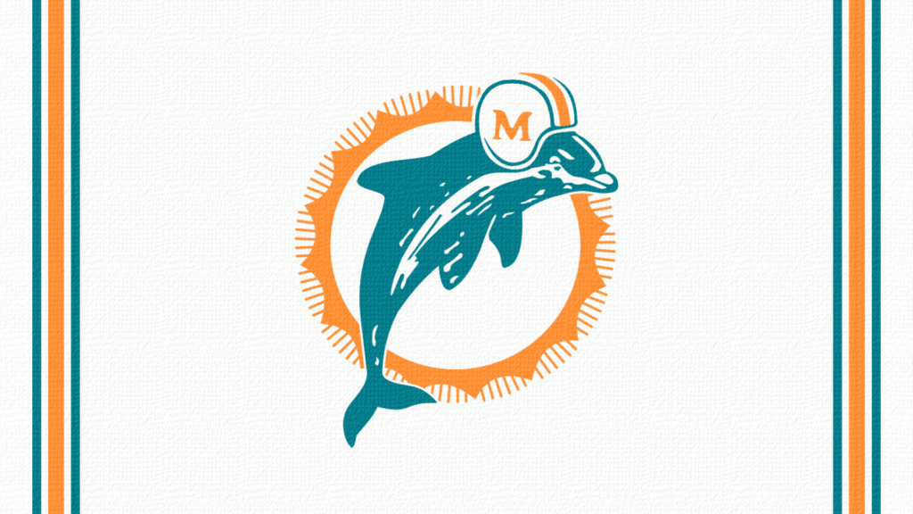 Miami Dolphins Logo, retro, 2K Wallpapers and FREE Stock