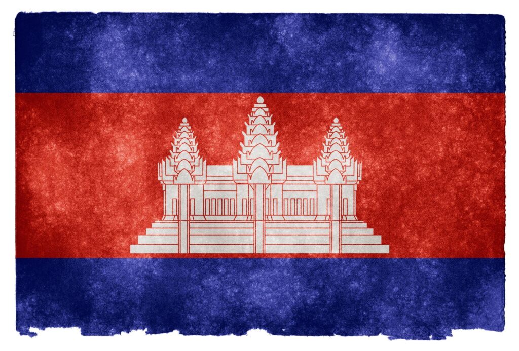 Free photo Cambodia Grunge Flag