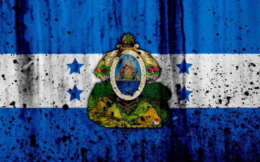 Download wallpapers Honduran flag, k, grunge, flag of Honduras