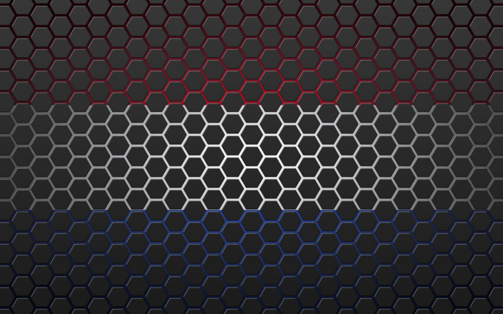 Netherlands flag with hexagons wallpapers
