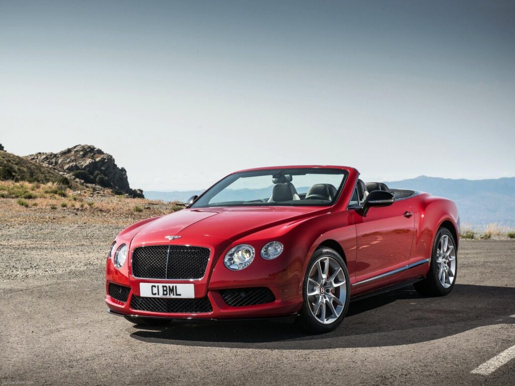 Bentley Continental GT Red Convertible Car Wallpapers