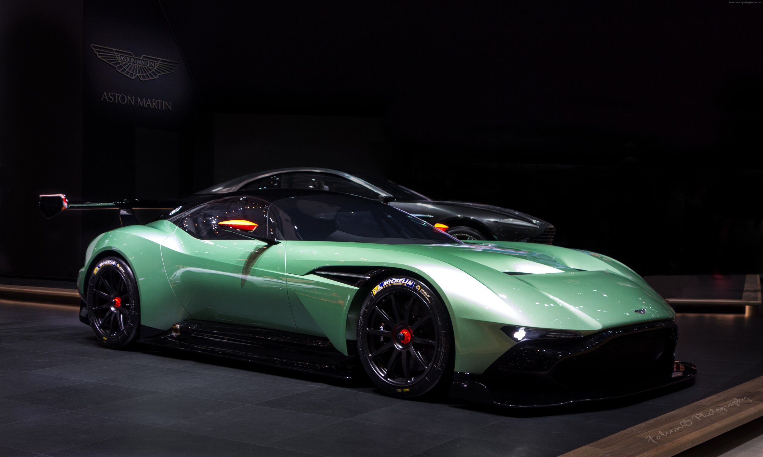 Wallpapers Aston Martin Vulcan, coupe, track only, green, Cars